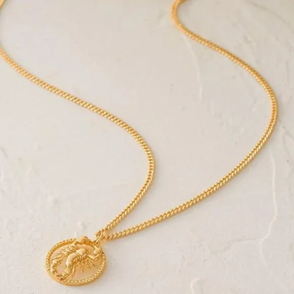 NEW! Gold Scorpio Choker Necklace - Picture 2 of 3